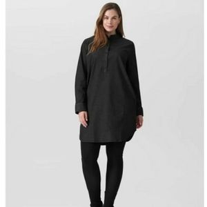 Universal Standard Hannah Denim Shirt Dress new with tags size S (14/16) black.